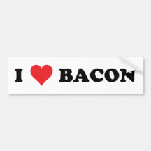 I Heart Bacon Bumper Stickers