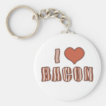 I Heart Bacon Keychain 001