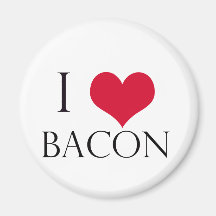 i heart bacon magnets