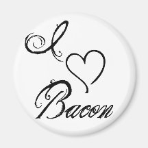 I Heart Bacon Magnets