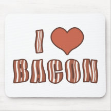 I Heart Bacon Mousepad 001