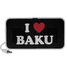 I Heart Baku Azerbaijan Laptop Speakers