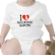 I Heart Ballroom Dancing Baby Creeper