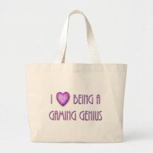 I Heart Being A Gaming Genius Canvas Bag