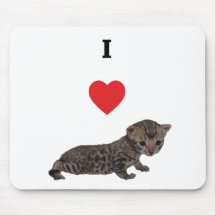 I Heart Bengals Mousepad