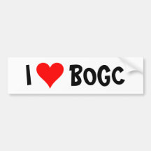 I heart BOGC Bumper Sticker