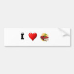 I heart Bookworms Bumper Stickers