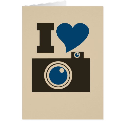 I Heart Camera Card