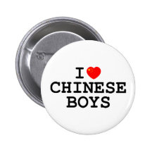 I Heart Chinese Boys Button