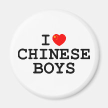 I Heart Chinese Boys Magnet