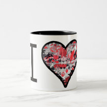 I heart coffee mugs