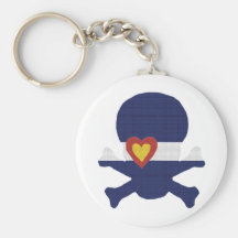 I Heart Colorado Skull! Key Chains