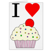 I heart Cupcakes Card