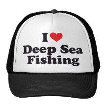 I Heart Deep Sea Fishing Trucker Hats