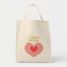 I heart Design Tote Bags