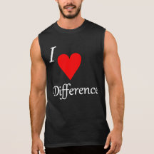 I Heart Difference Sleeveless Tee