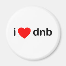 I Heart DNB Magnet