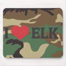 I Heart Elk Mousepad
