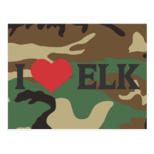 I Heart Elk Post Cards