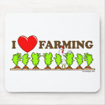 I Heart Farming Mousepad