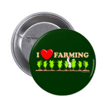 I Heart Farming Pin