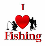 I Heart Fishing Sculpture Photo Sculptures