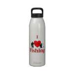 I Heart Fishing Water Bottle