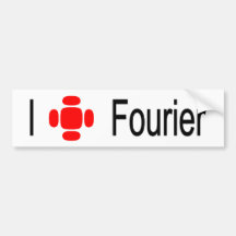 I heart Fourier Bumper Sticker