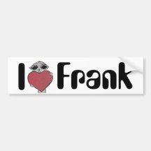 I Heart Frank Alien Bumper Stickers