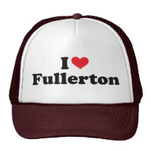 I Heart Fullerton Mesh Hat