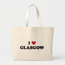 I Heart Glasgow Scotland Bags