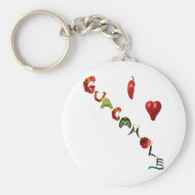 I Heart Guacamole Keychain