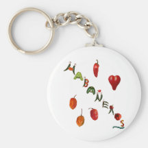 I Heart Habaneros Keychain
