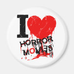 I HEART HORROR MOVIES REFRIGERATOR MAGNETS