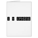 i heart iphone greeting card