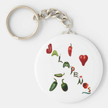I Heart Jalapenos Keychain