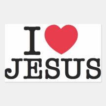 I heart Jesus Sticker
