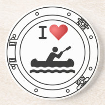 I Heart Kayaking Coasters