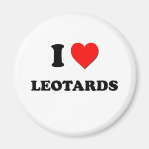 I Heart Leotards Fridge Magnets