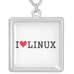 I Heart Linux 2 Necklaces