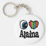 I Heart (Love) Alaina Keychains