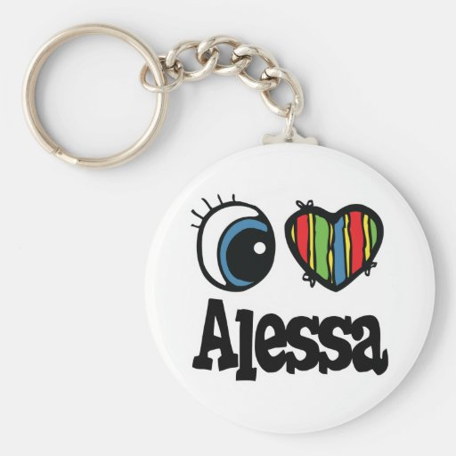 I Heart (Love) Alessa Keychains