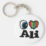 I Heart (Love) Ali Key Chains