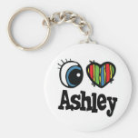 I Heart (Love) Ashley Keychains