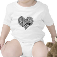 I HEART LOVE BABY BODYSUIT