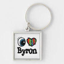 I Heart (Love) Byron Key Chain