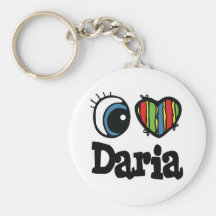 I Heart (Love) Daria Key Chain