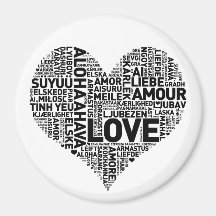 I HEART LOVE FRIDGE MAGNETS