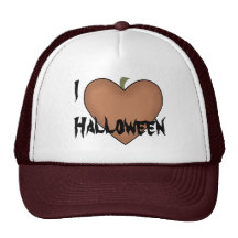 I Heart (Love) Halloween Mesh Hats