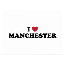 I Heart Manchester England Postcards